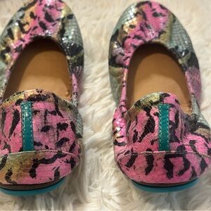 Tieks Multicolor Snakeskin Ballet Flats